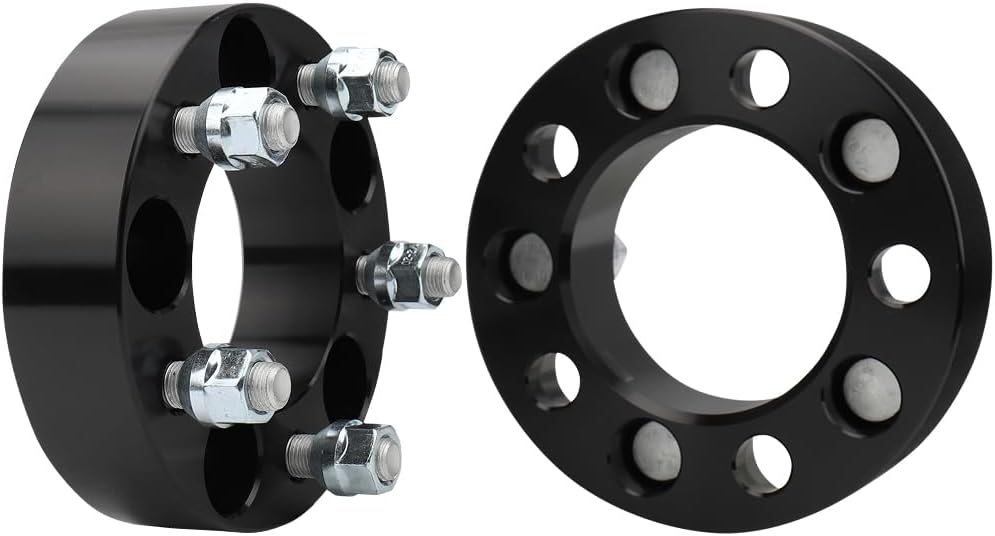 IRONTEK 5x4.5in Wheel Spacers 1.5" Real Forged Spacers with 82.5mm Hub Bore 1/2" x20 Studs Fit for Ford 07-13 Edge/ 91-10 Explorer, for Jeep 84-01 Cherokee/ 86-92 Comanche, for Lincoln 07-13 MKX 2PCS