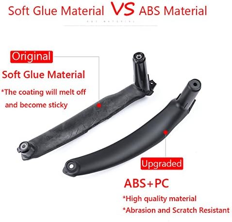 Jaronx for BMW X5 E70/X6 E71 Door Handle Replacement,Inner Door Pull Handle | Passenger Side Right Front/Right Rear (Fits:BMW X5 2008-2013 and X6 2008-2014) (Leather Cover NOT Inculded)
