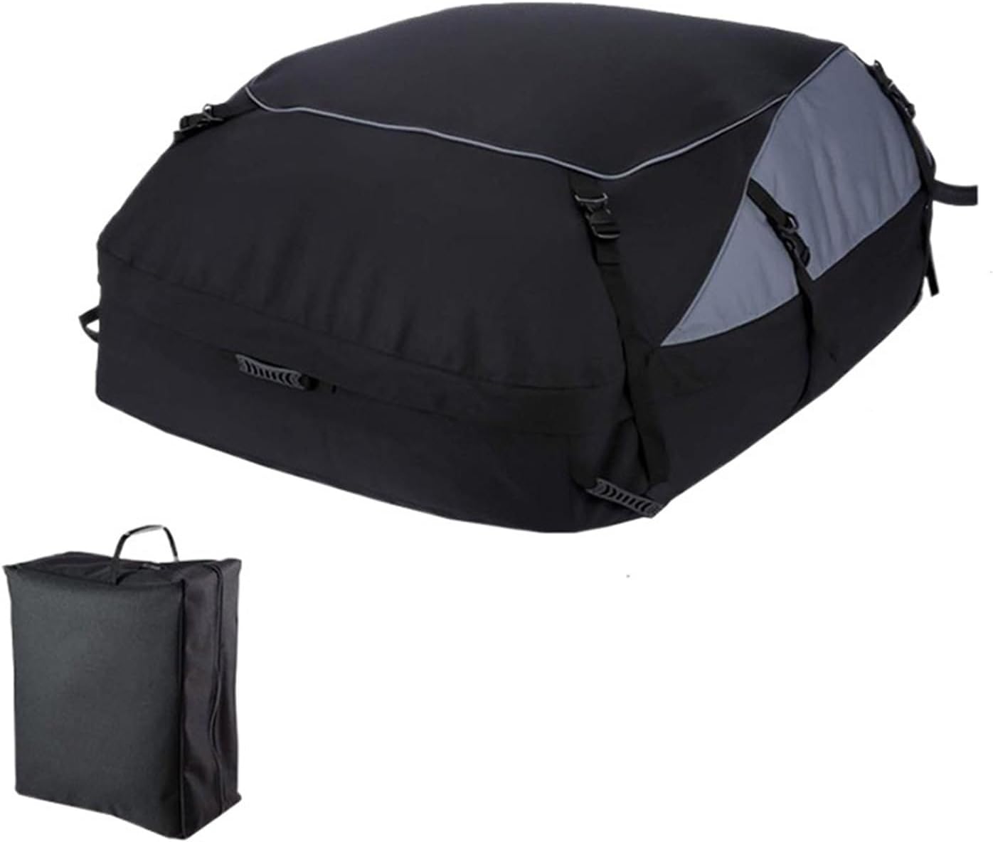 Car Cargo Roof Bag Waterproof Auto Rooftop Luggage Storage 600D Oxford SUV Van Foldable Roofs Bags(M)
