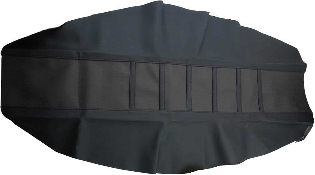 Universal Motorcycle Seat Cover Non-Slip Suitable Rubber Striped Seat Covers Soft for YZ125 YZ250 YZ450F WR250F WR450F TTR230 YZ TTR WR 125 250 Dirt Pit Bike Motocross Off Road Motorbike (Black)