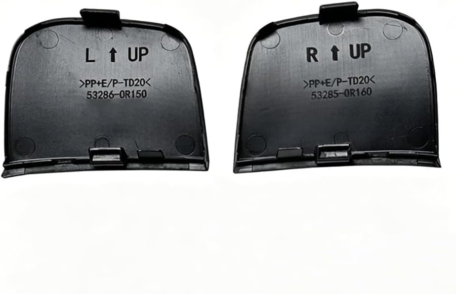 Car Front Bumper Tow Hook Cap Lid Trailer Eye Cover for Toyota BZ4X 2022 2023 2024 Left Right Accessories Bumper Trim Cover(Unpainted,Left)