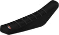 Motorcycle Universal Seat Cover Non-Slip Rubber Striped Gripper Soft Sewing for CRF WR WRF RMZ YZF SXF EXC EXC XC SX CR KLX Dirt Pit Bike Motocross Off Road (Black)