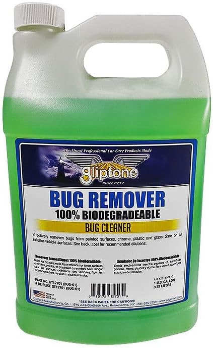 Gliptone Bug Remover, 1 Gallon | Effectively Removes Bugs, For Painted Surfaces, Chrome, Plastic, Glass