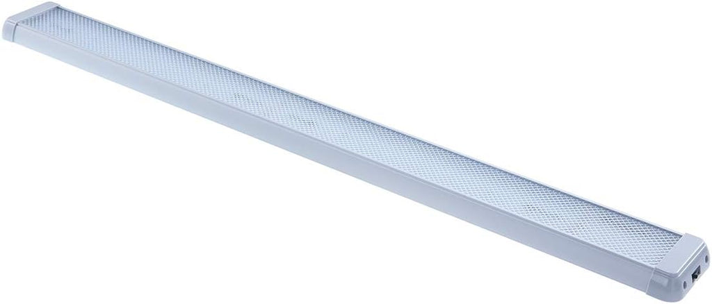 Raycharm RV Enclosed Trailer Interior LED Light Fixture, 37.8" x 3.9" Aluminum Housing, 6000K Cool-White Large Spaces Illuminating, High-Output Low Ampere Draw, On/Off Rocker Switch 12V-24V DC, 1-Pack