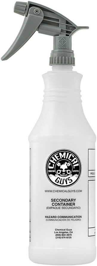 Chemical Guys ACC_130 Professional Chemical Guys Chemical Resistant Heavy Duty Bottle and Sprayer, 32 oz
