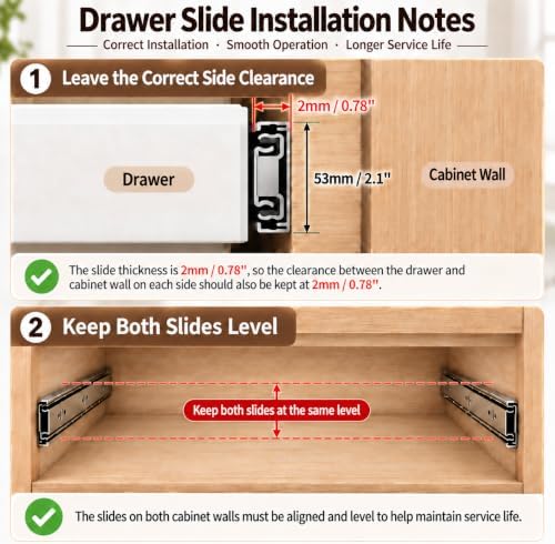 heavy duty 32" drawer slides, full extension ball, view 9