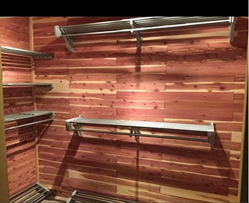 ez shelf expandable closet kit with end brackets, front angle view