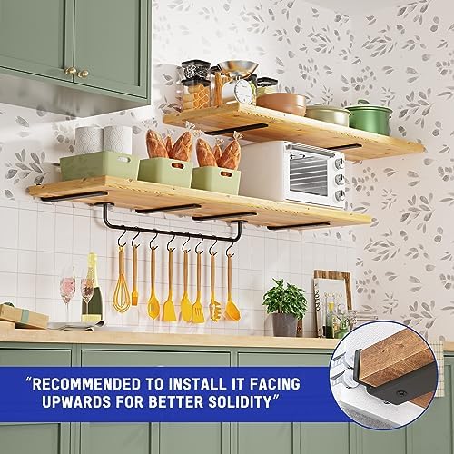 goovilla shelf bracket, floating shelf brackets 12 inch shown in use