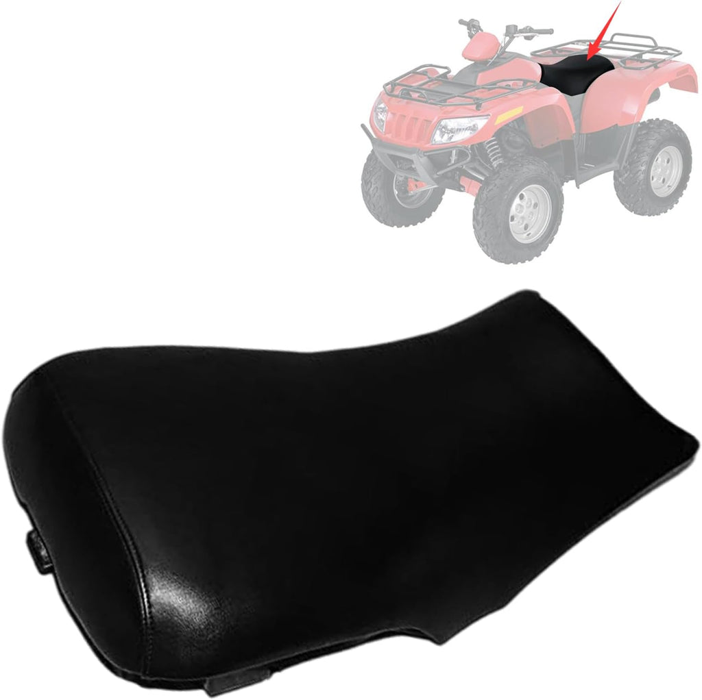 Seat Cover Compatible with 2005-2009 Arctic Cat 400 500, Heavy Duty Leather ATV Seat Cover Replacement, Black