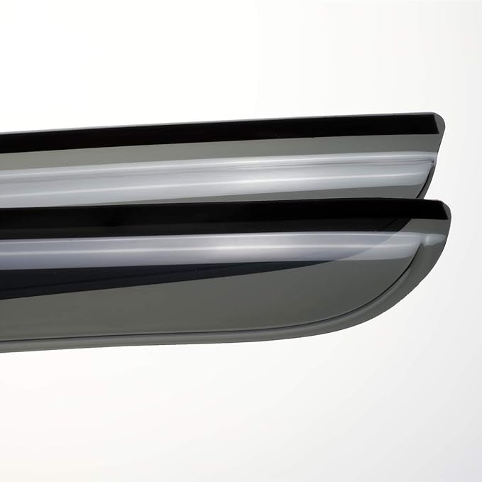 4pcs Outside Mount Style Sun Rain Guard Durable Side Window Wind Deflectors - Image 2