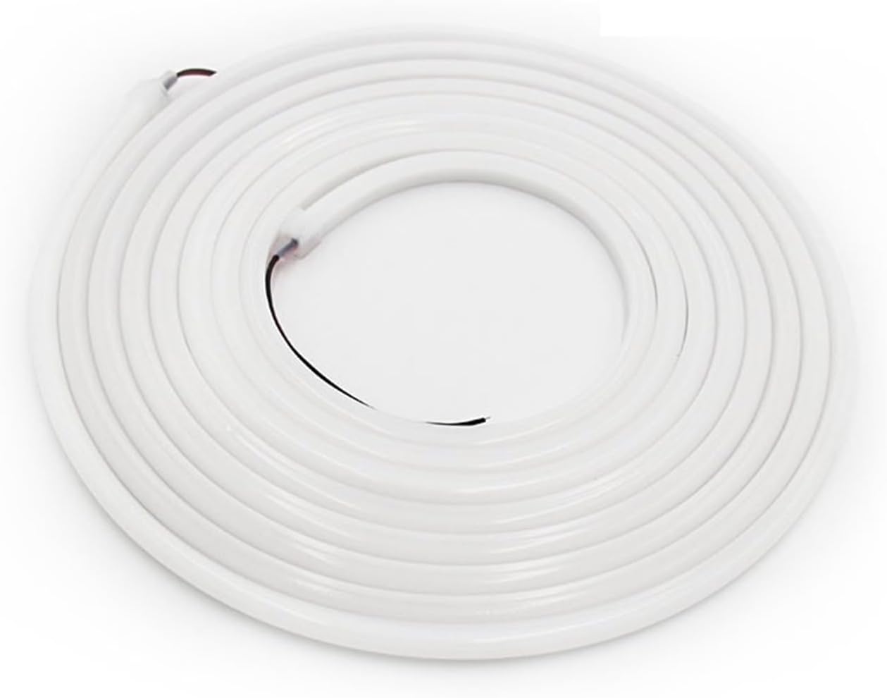 5m 2835 10 * 10MM semicircular neon Tube Light with 120 Lights Single Light Single Cut Light bar Engineering Decoration(5700K Cool White)