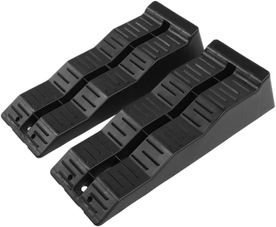 RV Leveling Ramps Wheel Chock 11000LBS Load Capacity Compatible with Travel Trailer Campers
