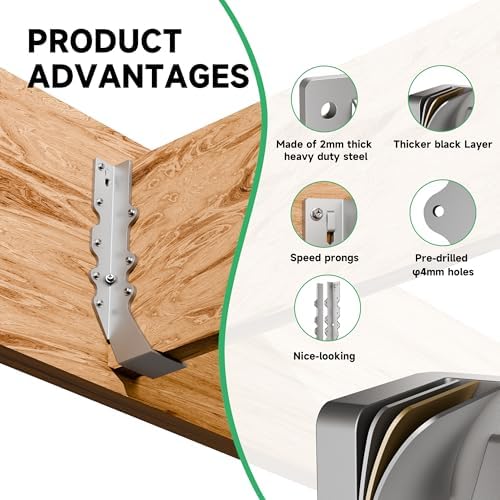 heavy duty 2x10 joist hanger 14 gauge lu210 showing dimensions