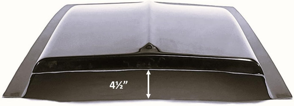 Cowl Induction Hood Scoop - 38" L x 4 ½" H x 24½" W SC-1145 - Fiberglass - Black - Unlimited Products