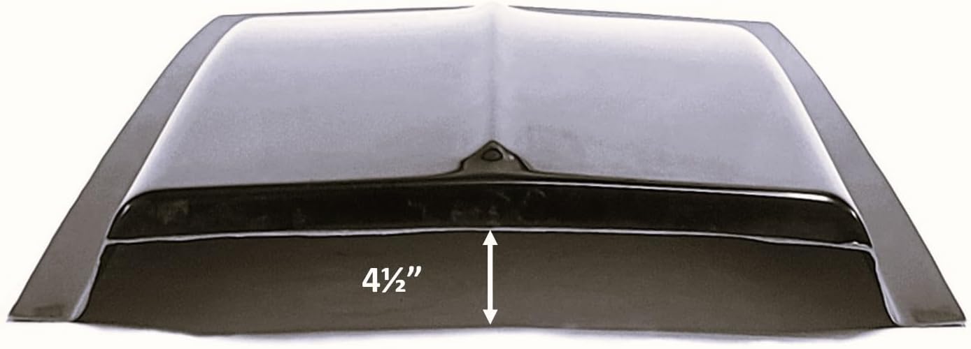 Cowl Induction Hood Scoop - 38" L x 4 ½" H x 24½" W SC-1145 - Fiberglass - Black - Unlimited Products