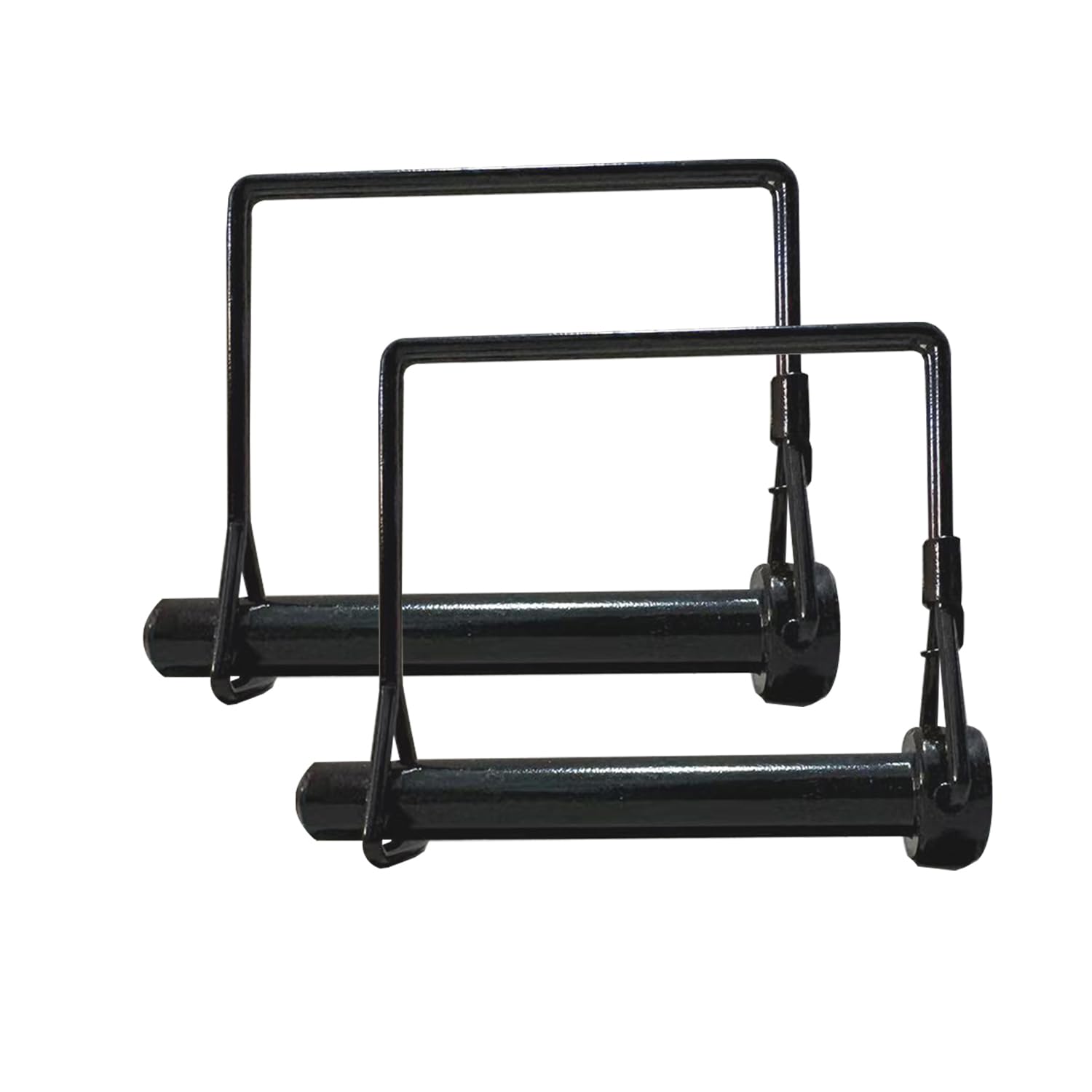 2 Pack 3/8 x 2-3/4 Trailer Hitch Pin Heavy-Duty Black Zinc Steel Hitch Lock Pin with Secure Clip Coupler Locking Pin for Towing Truck Tractor PTO Shaft Quick Release Trailer Latch Pin (2)