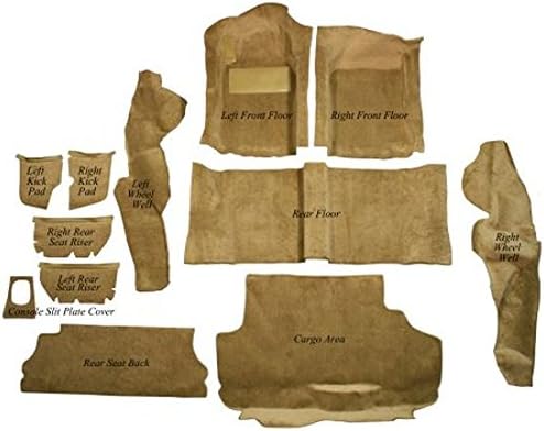 ACC Automotive Carpet Compatible with 1983 to 1987 Porsche 944, Complete Kit, Small Spare (801-Black Plush Cut Pile)