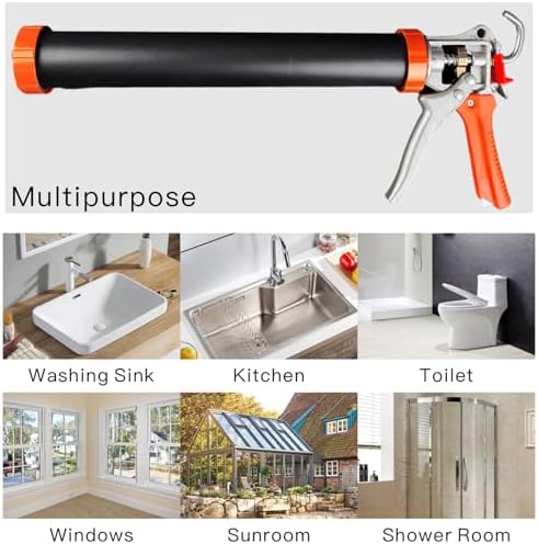 sausage caulking gun | dual‑purpose for 20oz sausage on a desk or shelf