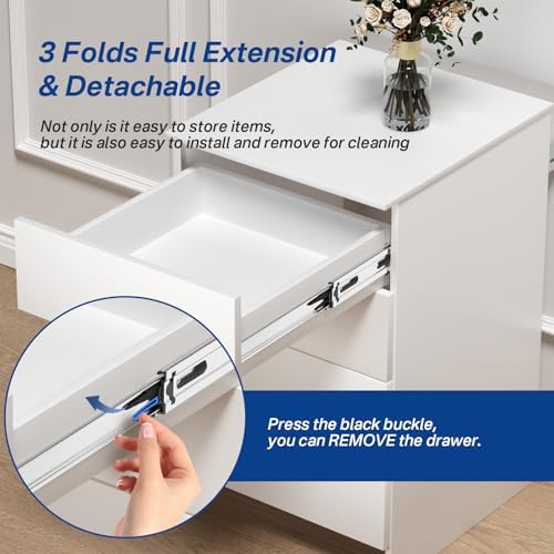5 pairs soft close drawer slides 22 inch on a desk or shelf