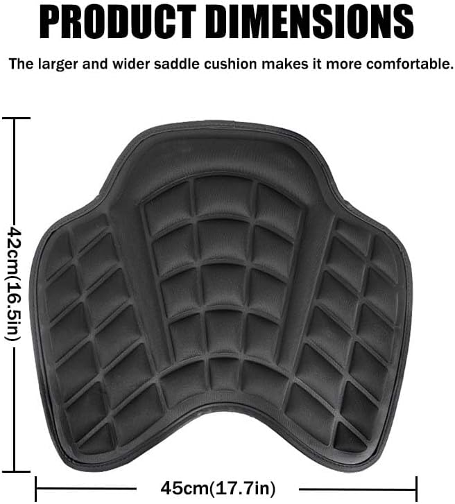 Motorcycle Seat Cushion for Yamaha XT 1200 Z Super Tenere XT1200Z XT1200ZE, Gel Seat Pad with Breathable Cover, Long Distance Riding Comfort Vibration Reduction