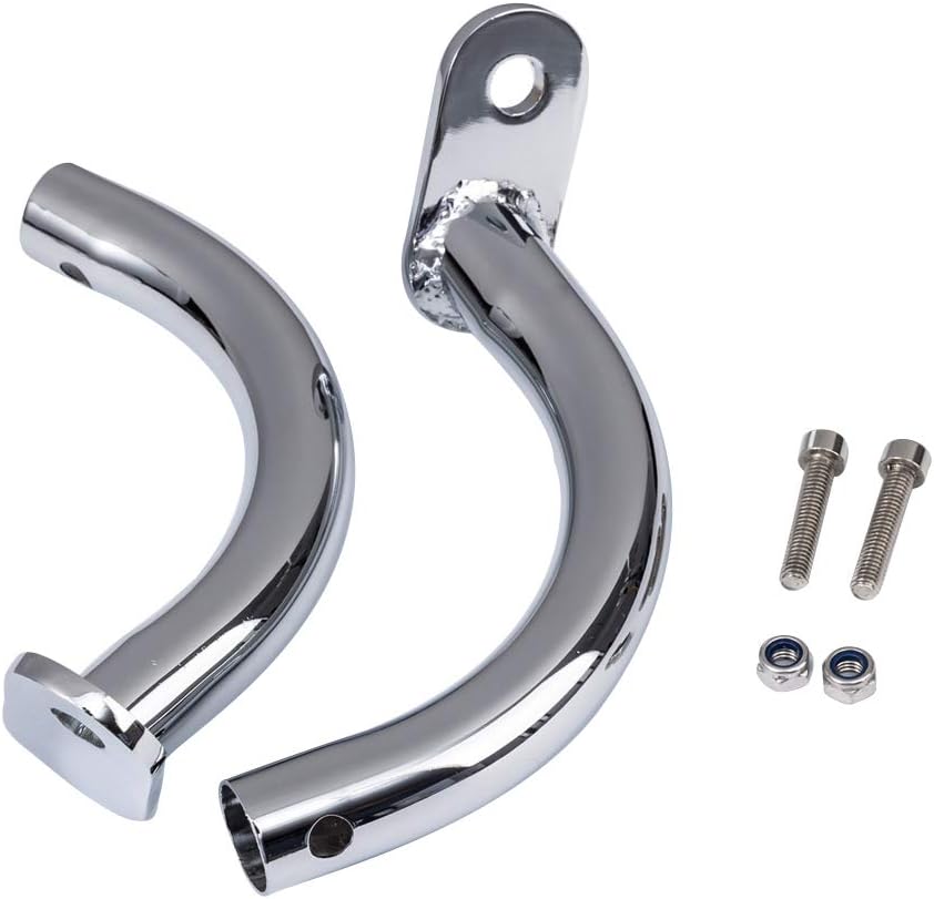 Saddle Bags Saddlebag Guard Eliminator Brackets Supports Fit For Harley Touring Electra Glide FLHT 1997-2008 Road King Road Glide 1993-2013 (Chrome)