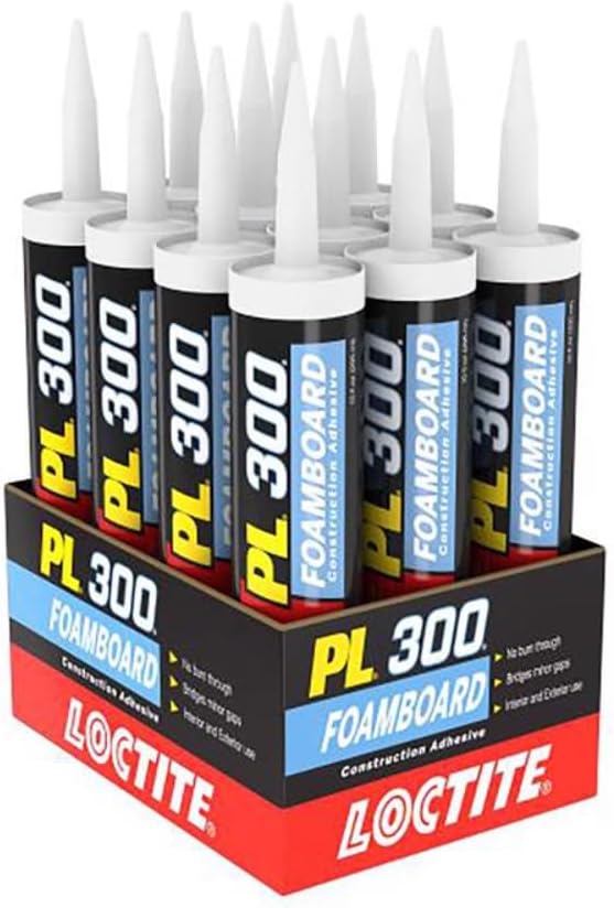 loctite 1421941 10 oz pl 300 voc foamboard, close-up detail
