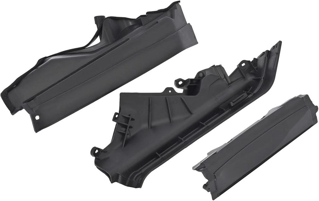 PRIB000000002 3PCS car Engine Upper Cover Compartment Partition Panel - For BMW X5 X6 E70 E71 06-14 Car Engines Accessories - Engine Bay Upper Black Plastic Divider Cover