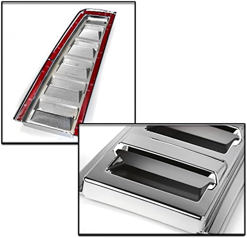 Rear Upper Tail Light Lamp Vent Cover Guard Trim Chrome Compatible with 2003-2009 Hummer H2