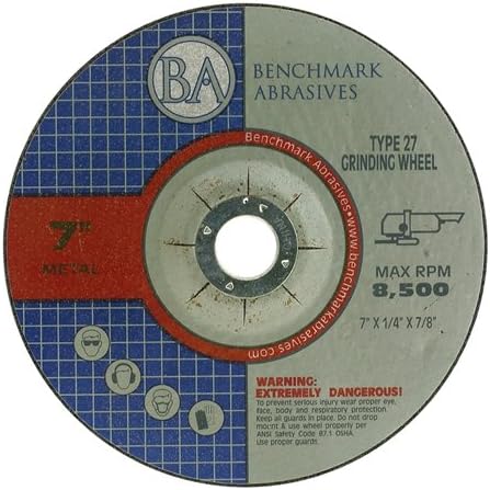 benchmark abrasives grinder cut off wheels 7 inch, main product view