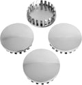KitsPro 3.25Inch 83MM Wheel Center Caps, Pack of 4 (Chrome, Outer 83MM, Inner 73MM)