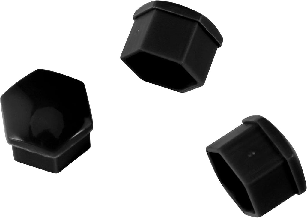 SLTY 20 PCS Car Wheel Nut Caps, 19mm Universal Lug Nut Covers Bolt Caps, Auto Wheel Hub Screw Protector with Remover Tool for Most Cars, Black 7