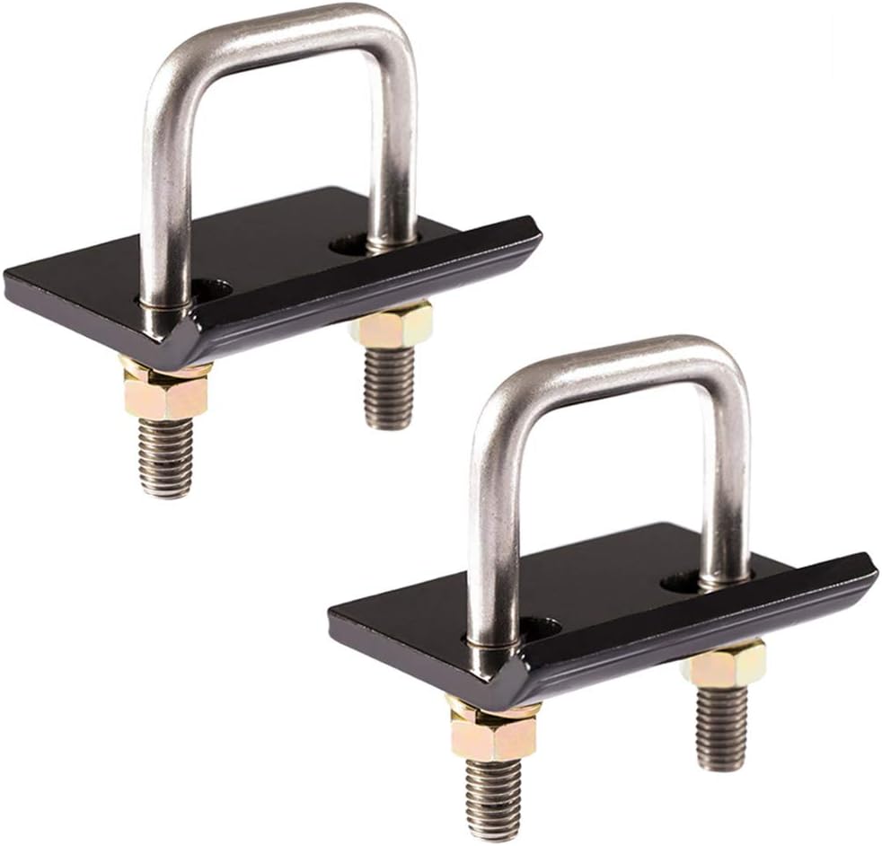 CZC AUTO Hitch Tightener, Heavy Duty Anti-Rattle Stabilizer for 1.25" and 2" Hitches, Reduce Movement from Hitch Tray Cargo Carrier Bike Rack Trailer Ball Mount, Rust Free (2 Pack, Carbon Steel)