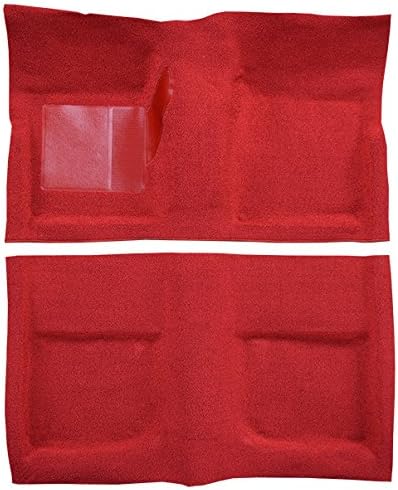 Molded Nylon Replacement Auto Carpet Floor Liner - - fits 1965-1968 Ford Mustang Coupe (Red)