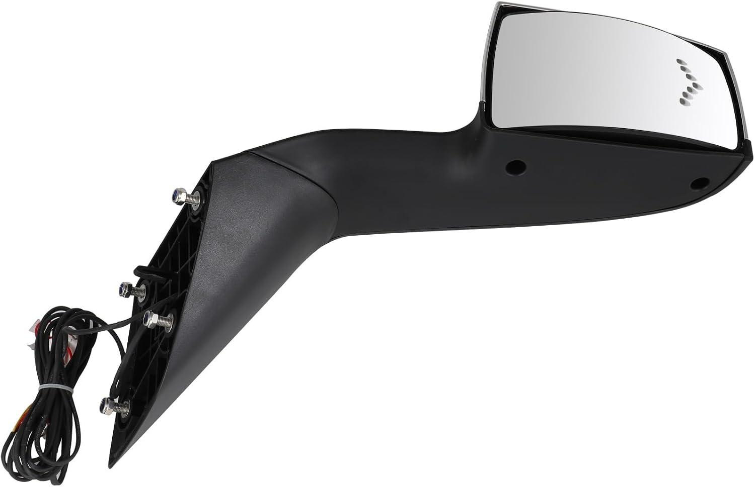 Passenger Side Truck Hood Mirror Fits 2004-2018 for Volvo VNL/VN Series, Manual Control View Mirror with Turn Signal Light
