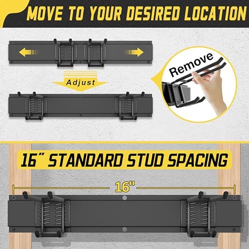 klasit garage wall organizer,15pack carries 675 lbs,garden tool shown in use