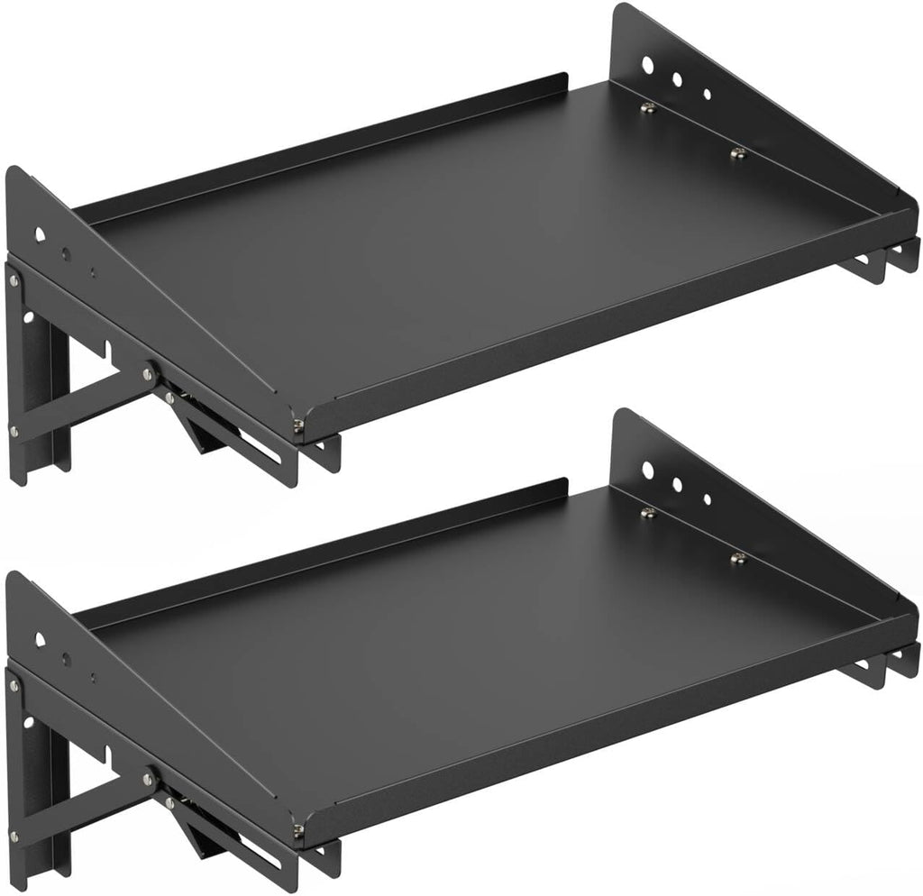 ULIBERMAGNET Garage Folding Storage Rack Shelves, 100LB Metal Wall Mounted