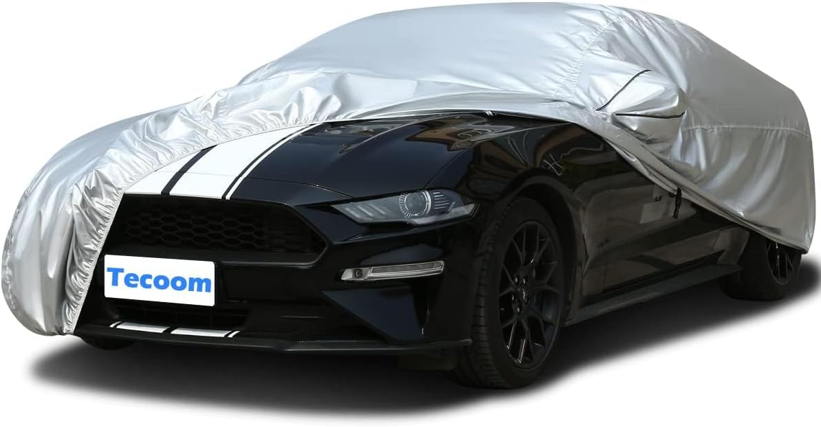Tecoom Sport Car Cover Waterproof All Weather, Light Shell Car Covers