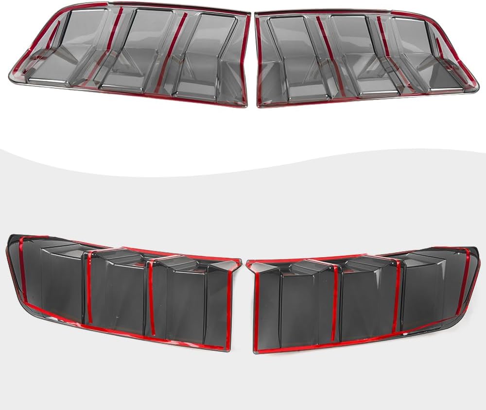 Jogon Tail Light Lamp Guard Trim for Ford Mustang GT S650 Dark Horse Ecoboost 2024 2025 2026 Taillight Lens Cover, Rear Lamp Decorative Sticker (Style B)