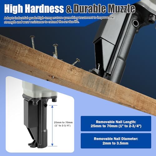 woodpecker bd70 pneumatic nail puller nail remover tool, close-up detail