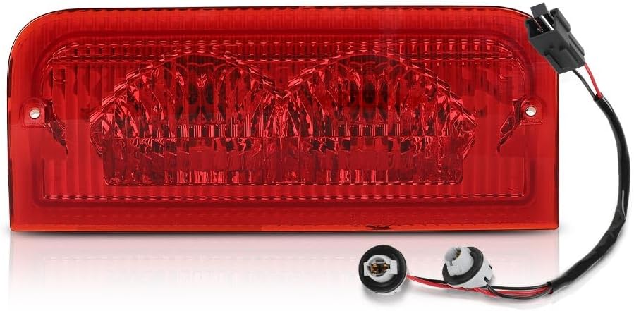 ALLGOOD Third 3rd Brake Light Stop Lamp Assembly Compatible with Ford E150 E250 / E350 Super Duty 2008-2014 6C2Z-13A613-A, 6C2Z13A613A Red Lens
