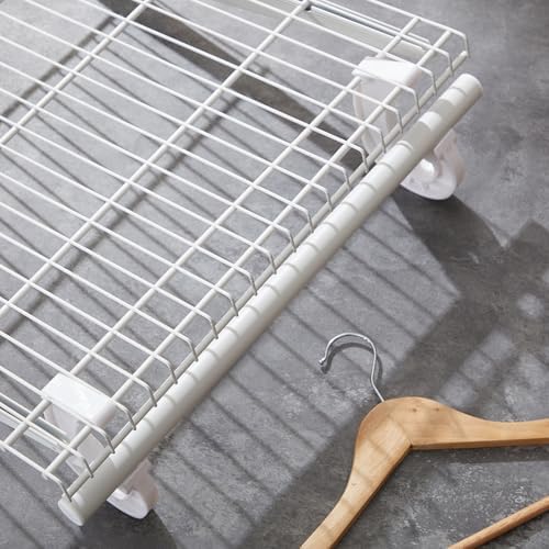 wonderjune 20 pcs hanging closet rod support, 3/4 on a desk or shelf