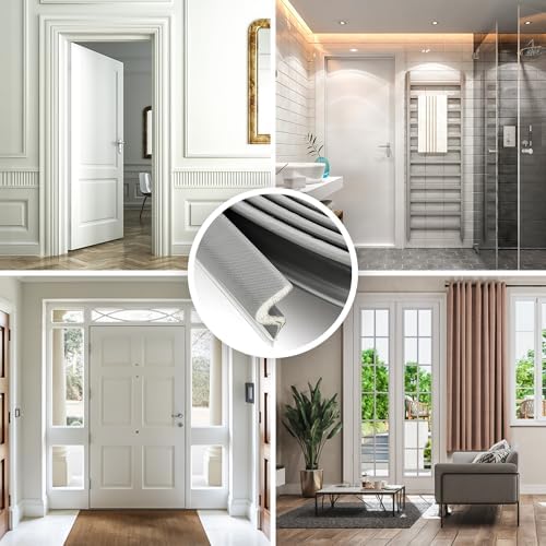 ravinte weather stripping door seal, q-shaped kerf foam, front angle view