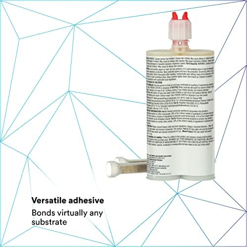 3m super fast plastic repair adhesive, 04248, black showing dimensions