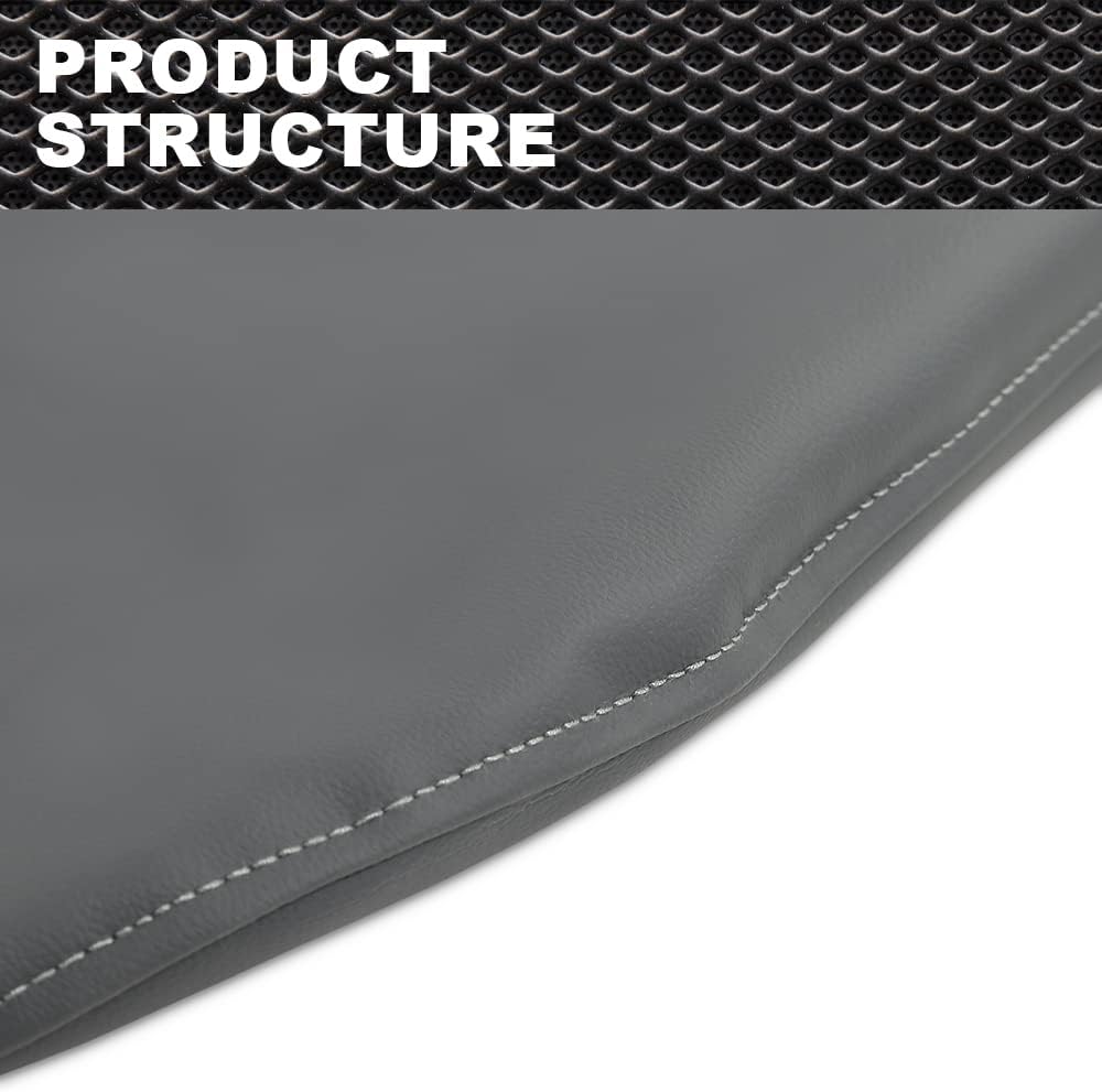 CNNELL Vinyl Seat Cover Bottom Compatible with Kawasaki Mule 400 600 610 UTV 4x4 Gray