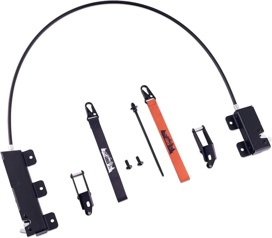 IAG V2 EZ-Pull Soft Top Rear Hatch Release Handle for Ford Bronco 2021-2026 4 Door Soft Top - One-Hand Cable-Actuated Pull Strap, Easy Install, Made in USA