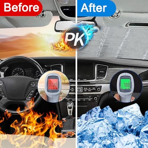 Custom Car Windshield Sun Shade Personalized Sun Visor with 1-4 Photo Design Your Own Photo Logo Text Foldable Reflective Sun Visor UV Rays Protector for Sedans SUV Trucks (1 Photo, M)