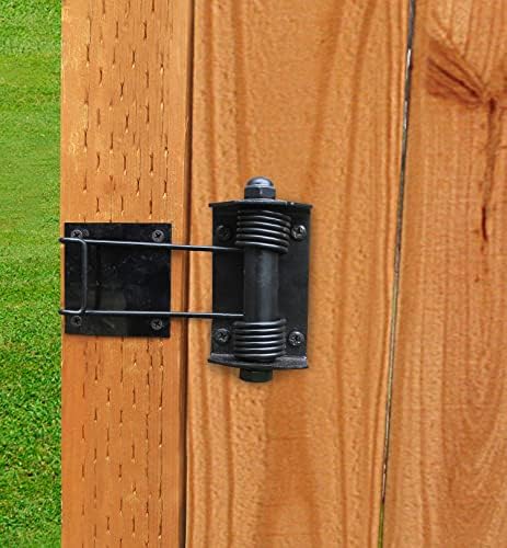 heavy duty flat gate closer, powder coated, self, side view
