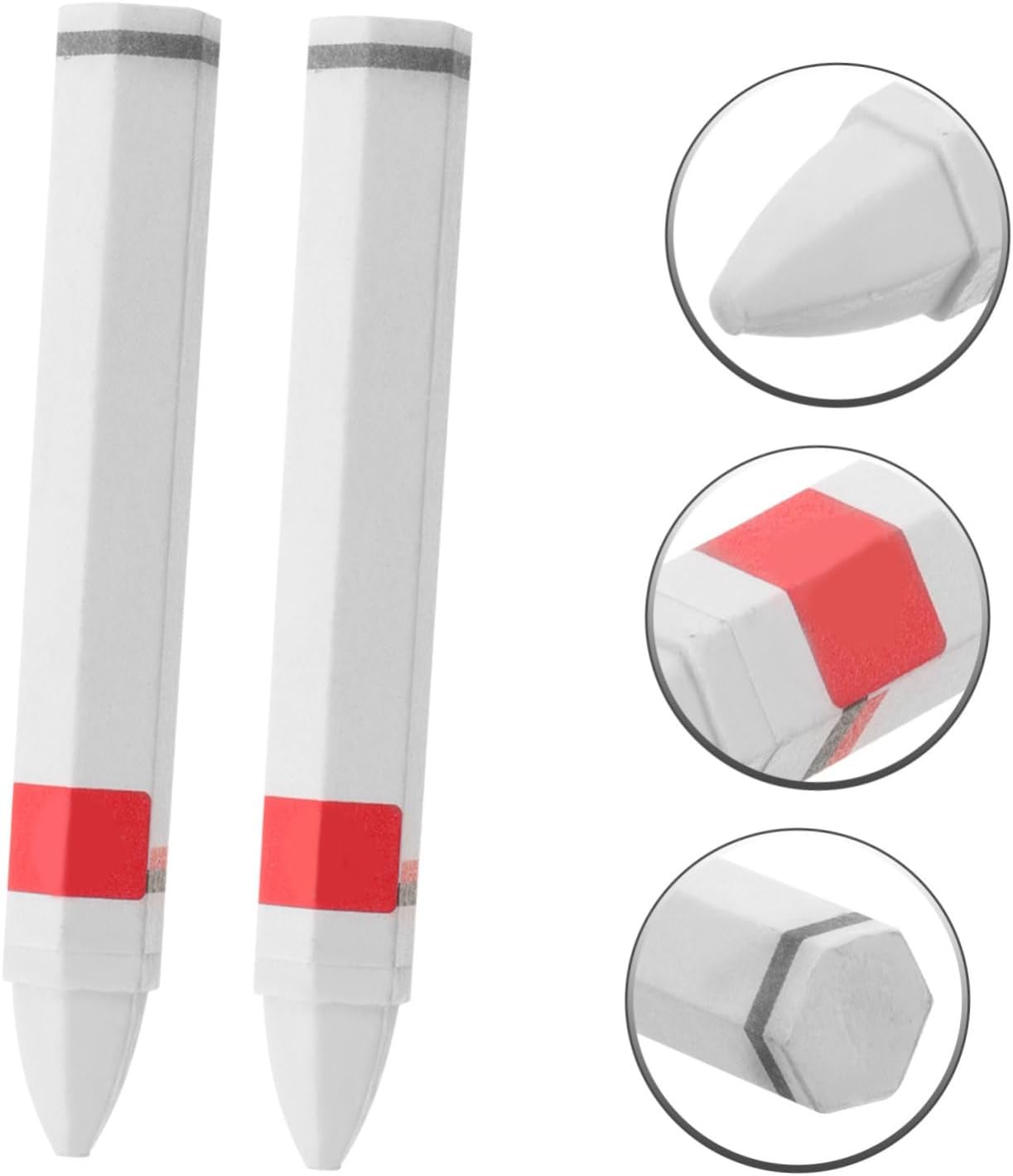 2pcs Wax Marker Pens for Tire Repair Car Tire Marking Pens Fine Tip for Precise Marking for Cars Motorcycles Bicycles High Visibility White