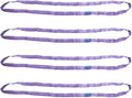 Mytee Products Round Sling 4' Purple 2600# Vertical 2100# Choker 5200# Basket - Purple (4 Pack)