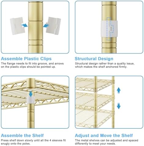ulif m2 wall mounted closet system, gold clothes on a desk or shelf